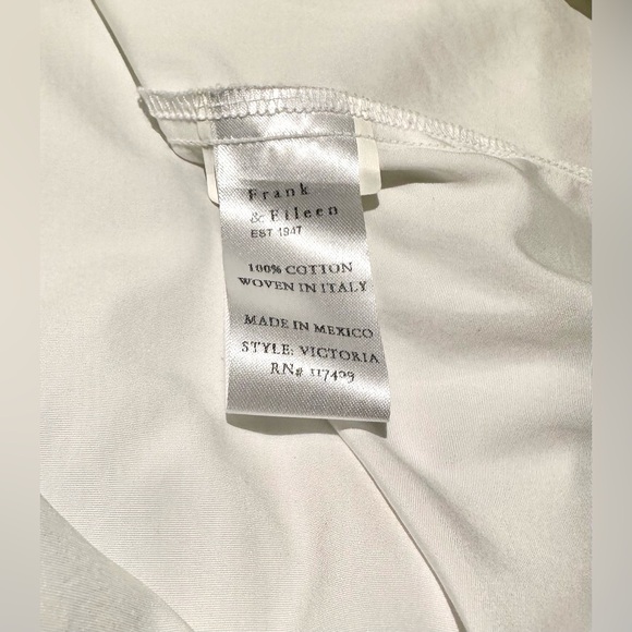 Frank & Eileen Women’s White Victoria Italian Tuxedo Shirt - Picture 12 of 15